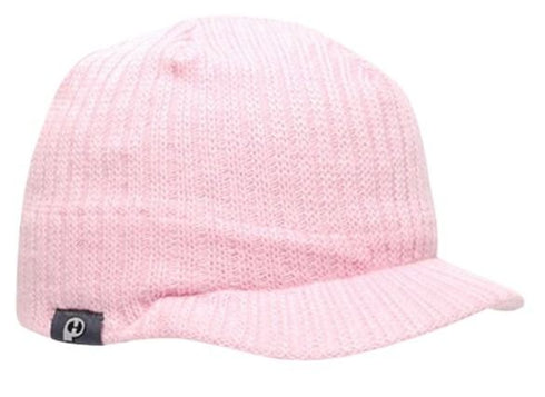 Pacific Headwear Knit Beanie With Visor (617K), Color 'Pink'